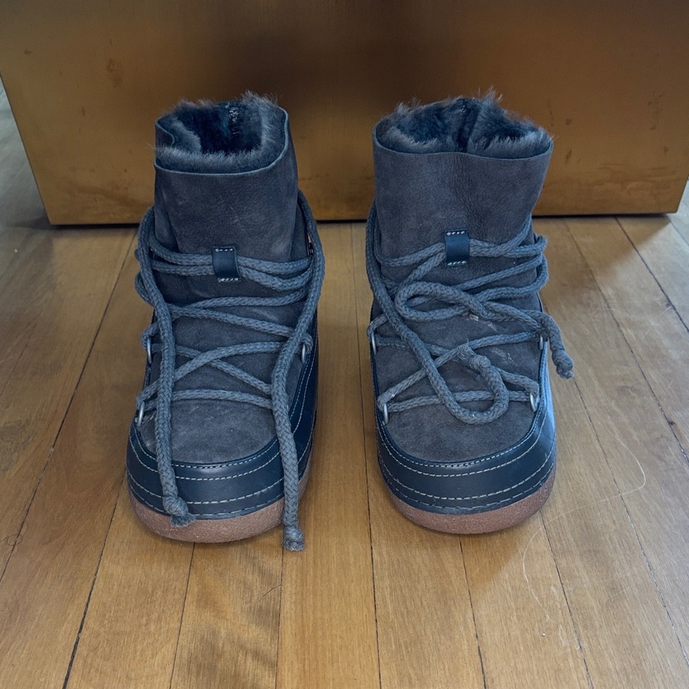 Inuikii Dark Gray Ankle Boots